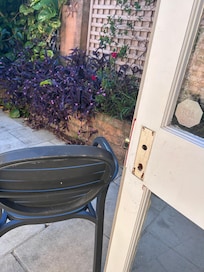 Door handle fell off after barely touching it. It was secured by a singular screw which wasn’t even screwed in properly