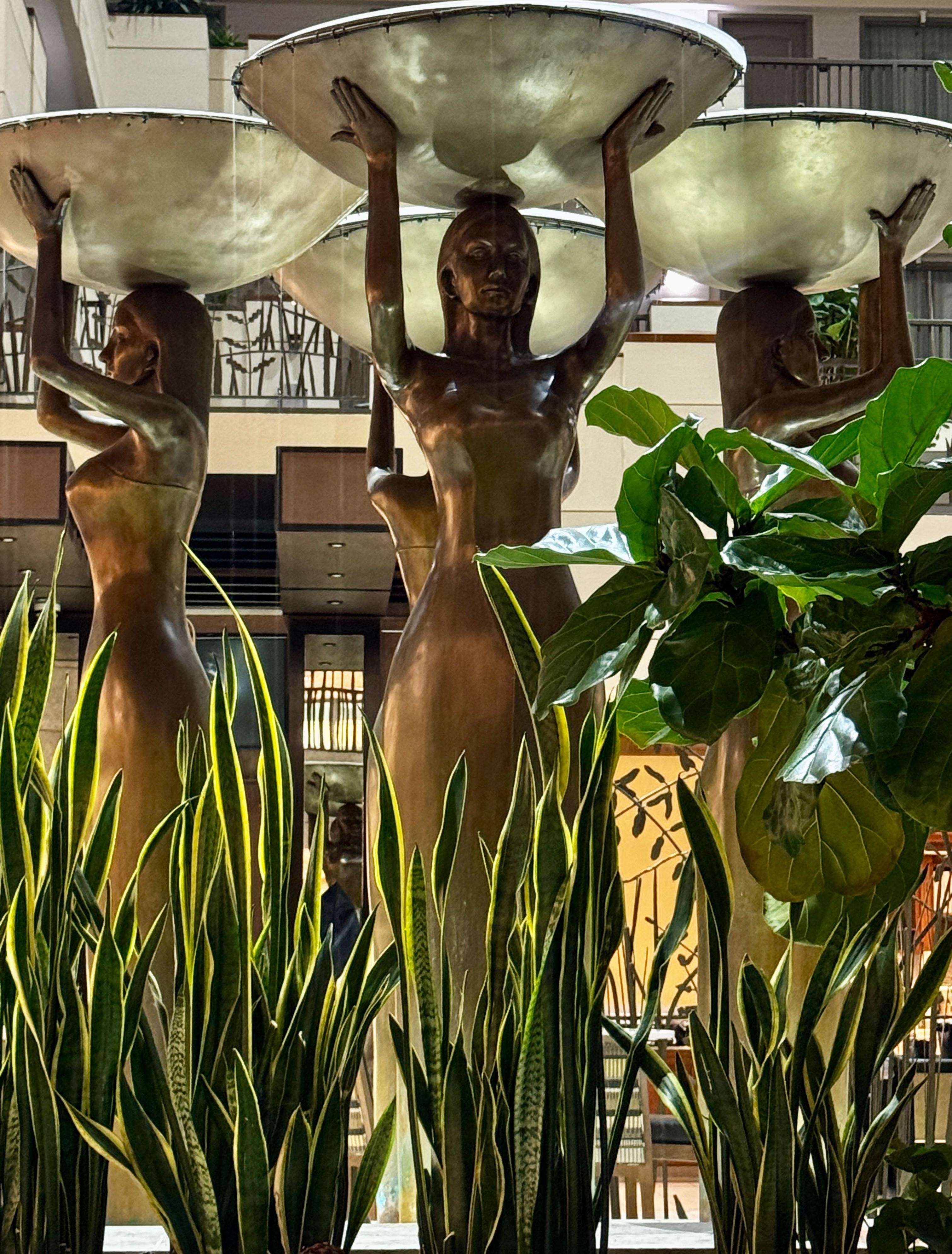 This water fester is in the lobby area. Beautiful to look at and very relaxing while I was lounging and reading. 