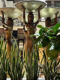 This water fester is in the lobby area. Beautiful to look at and very relaxing while I was lounging and reading.