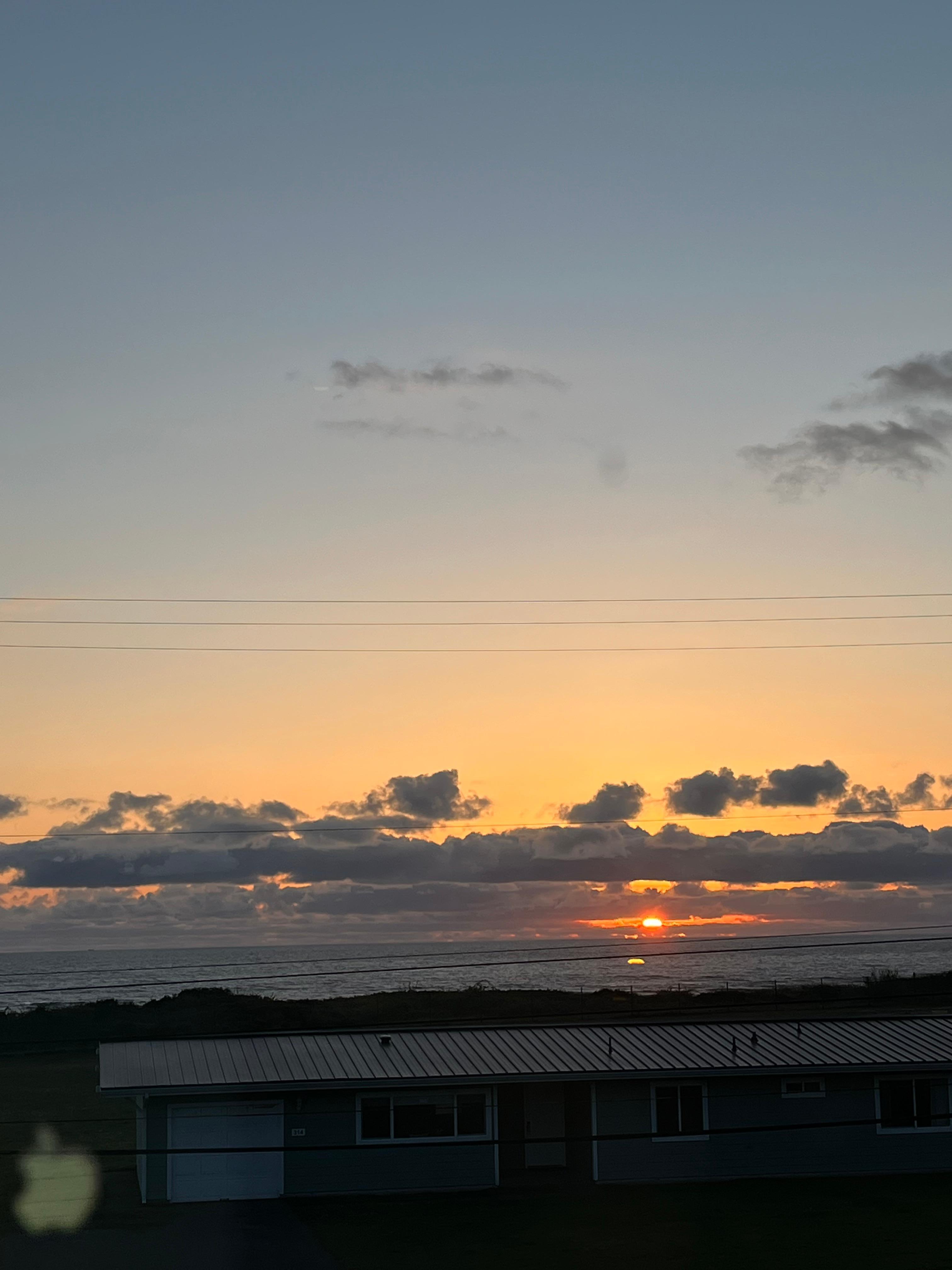 Sunsets right from the deck. 