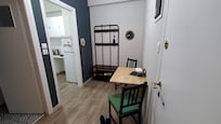 The living room/dining area. Perfect for a solo traveler