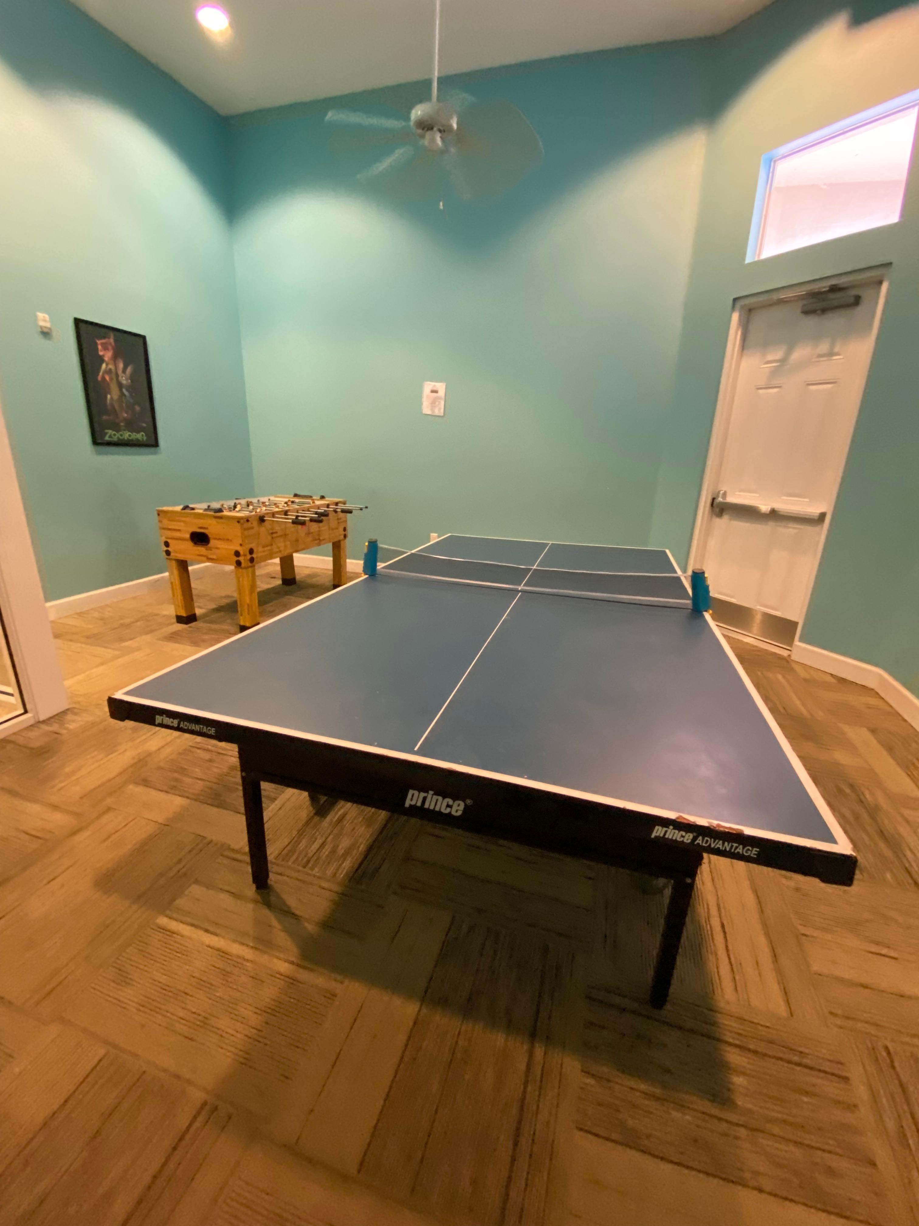 Ping pong and soccer