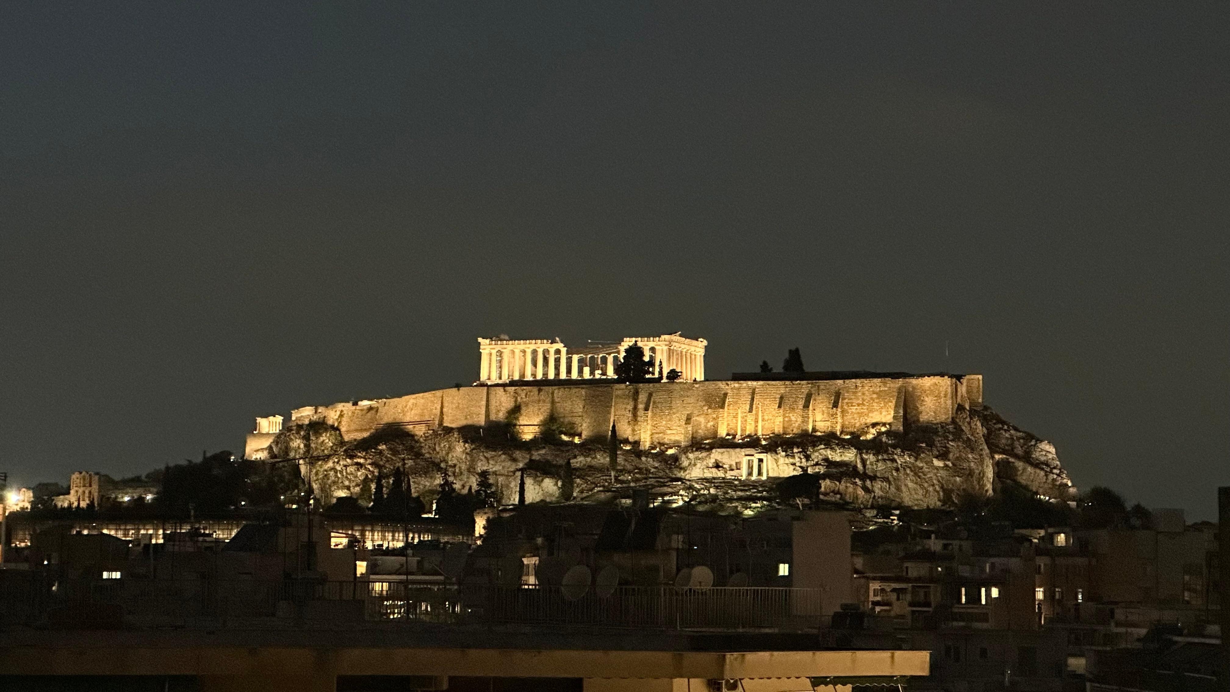 Udsigt fra fælles pool område på taget