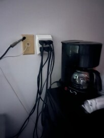 Not up to code standards this is a fire hazard.