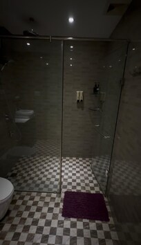 Shower had an option to turn on the water heater with a switch. :)