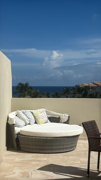 Lounging on the terrace
