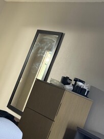 This is how the bathroom mirror looked as well