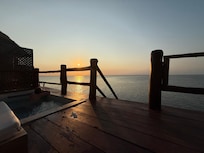 Sunset overwater villa