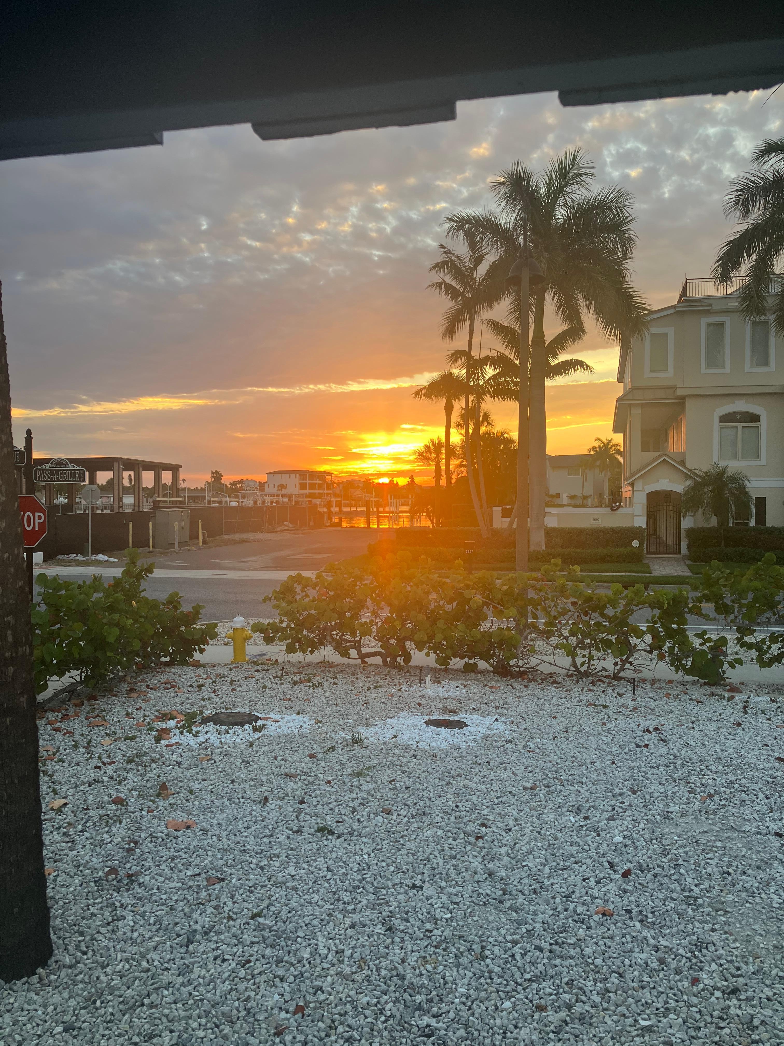 Sunrise from porch