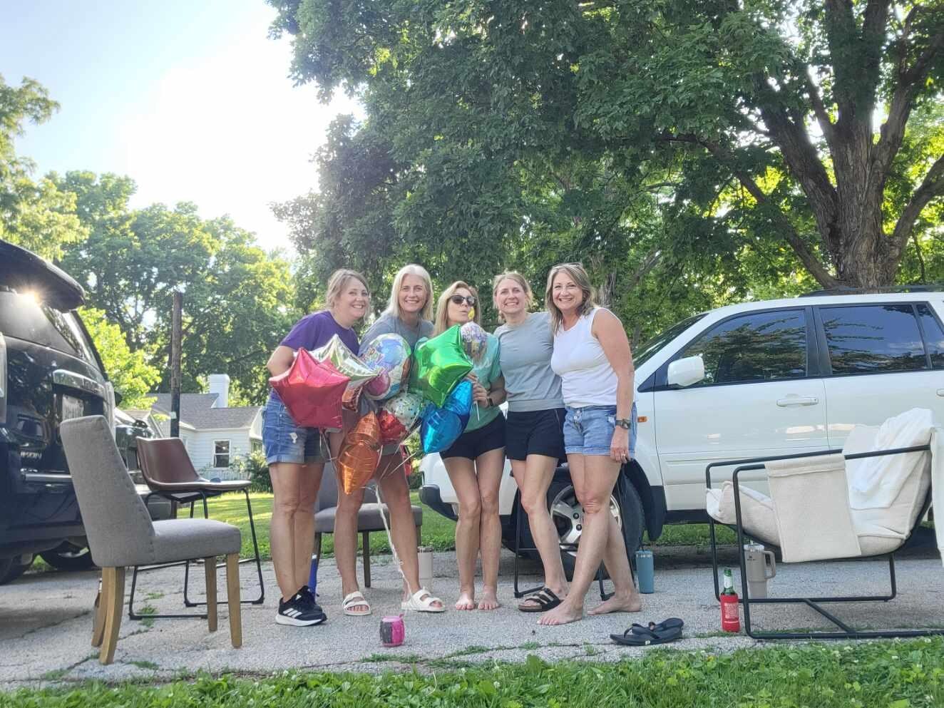 Milestone birthday celebration with my sisters. 