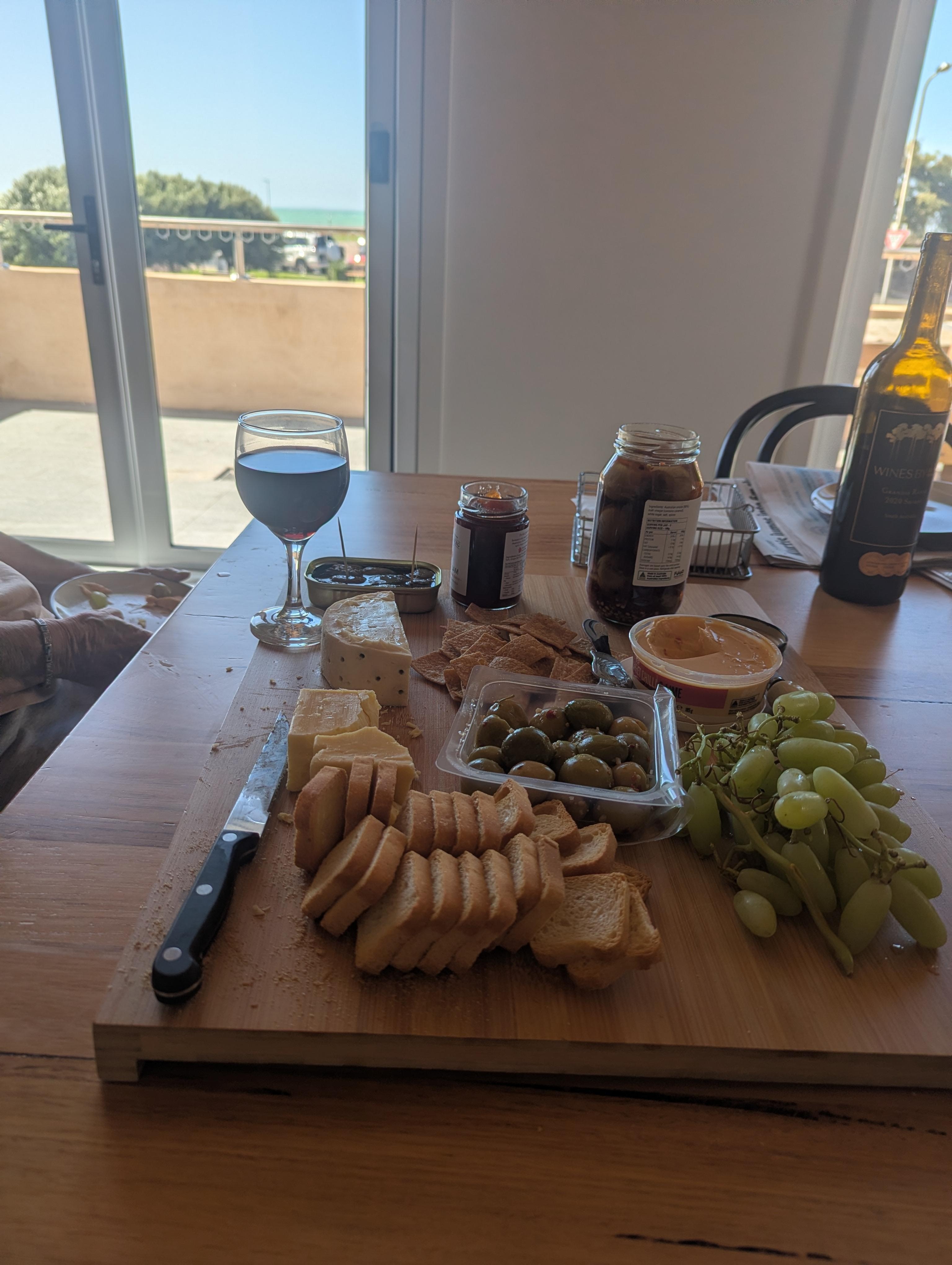 Bottom living area out to balcony 