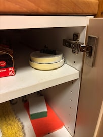 Brandmelder in aanrecht