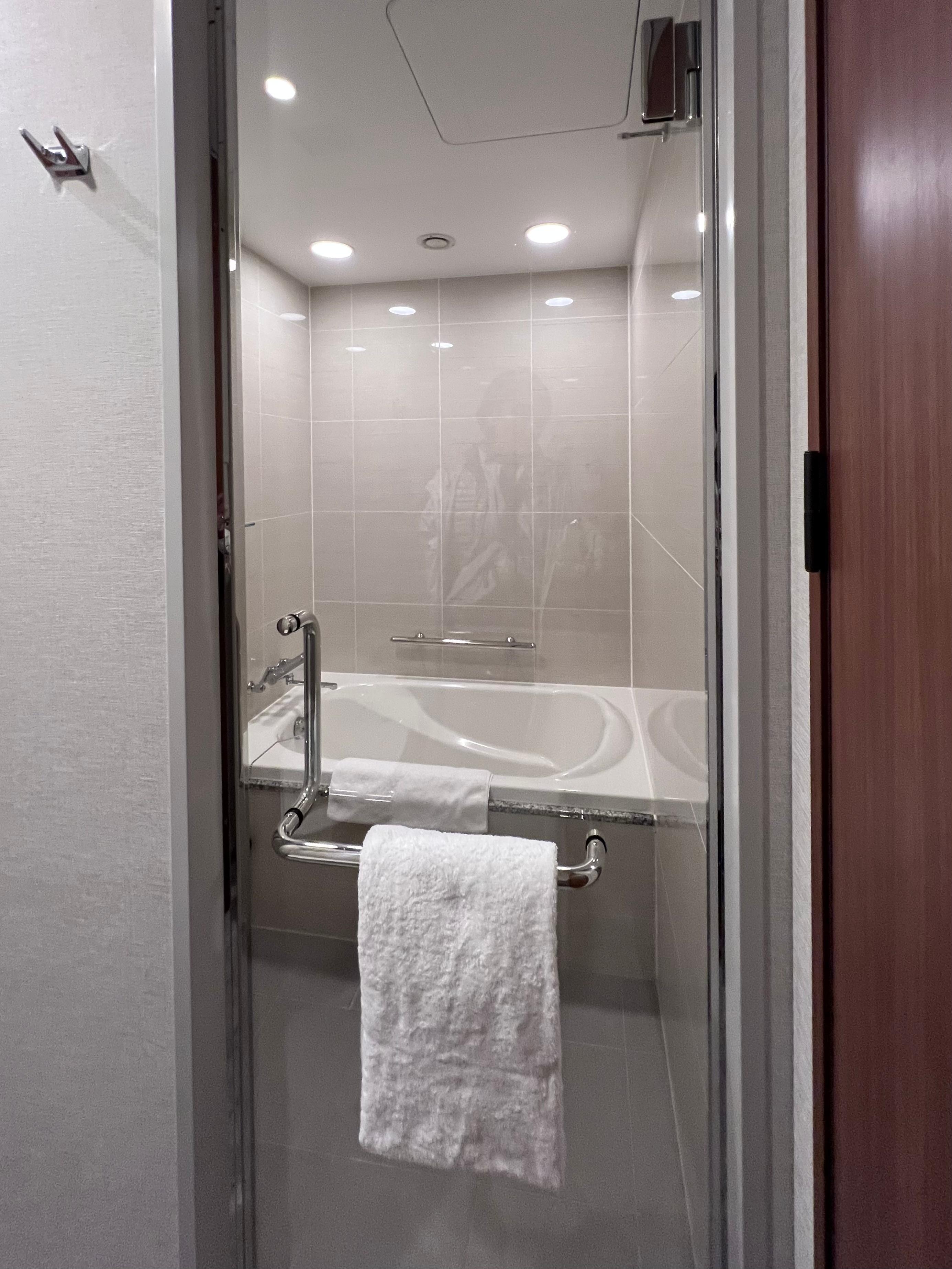 トイレの奥に隠れバス