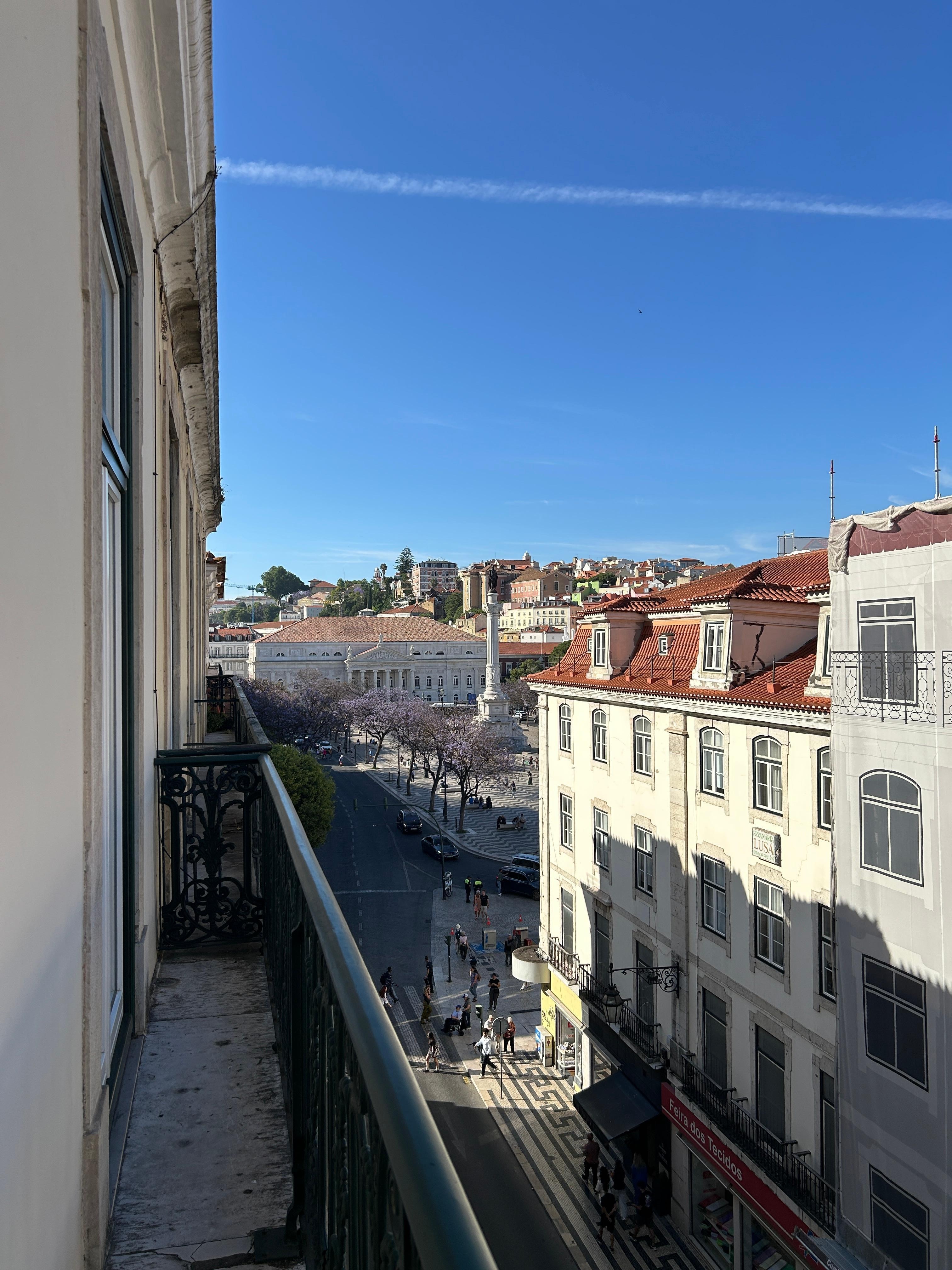 View of Rossio square from the room