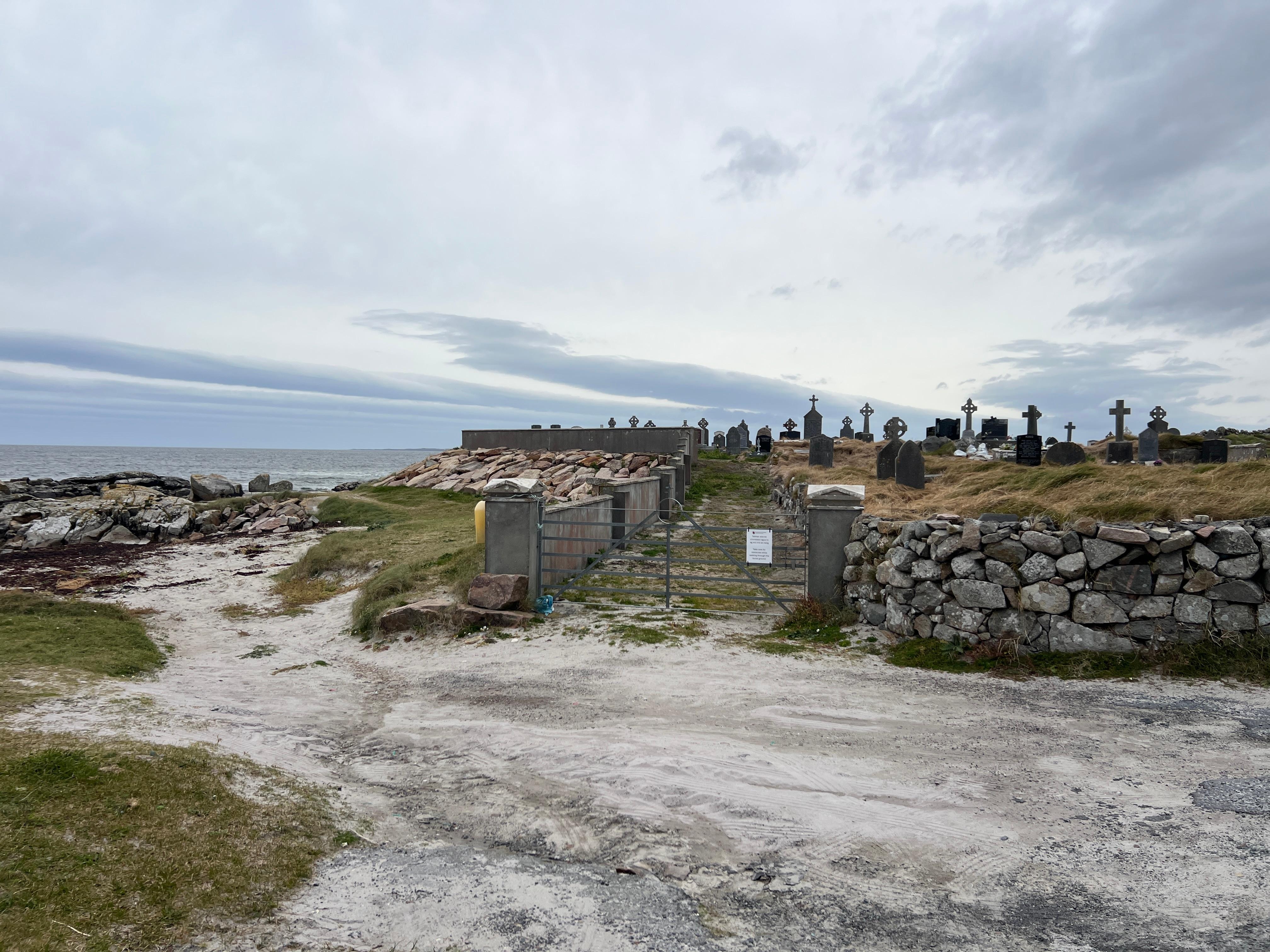 The local cemetery by the sea, a nearby stop along the Wild Atlantic Way