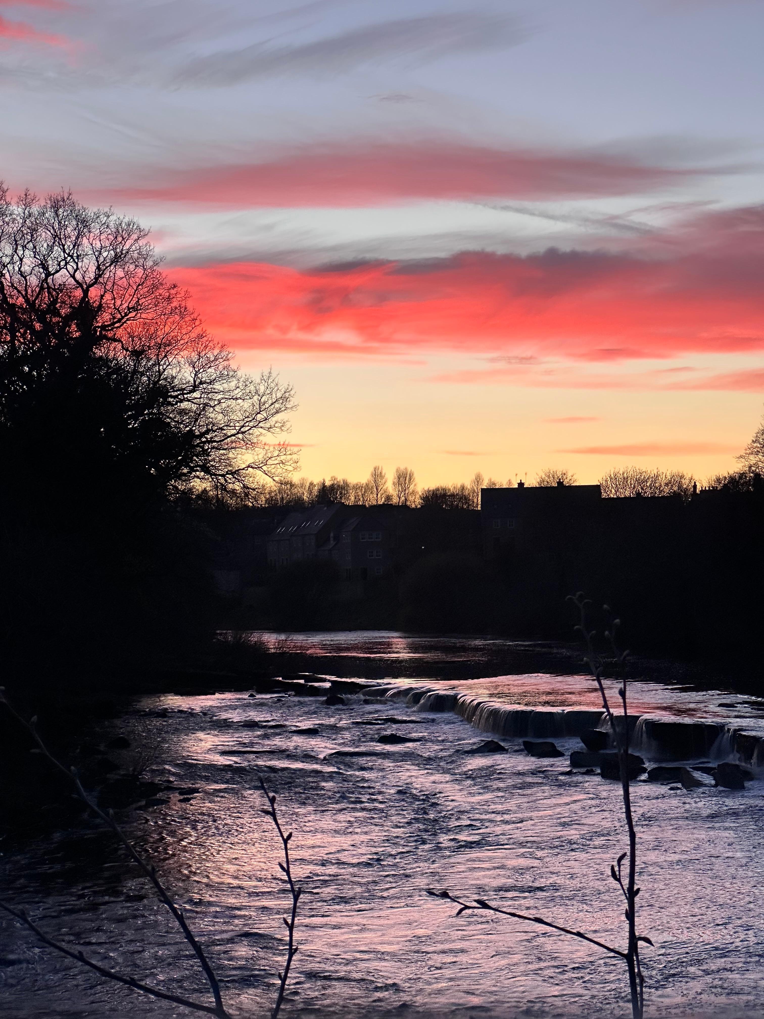 Sunset from River Run Cottage
