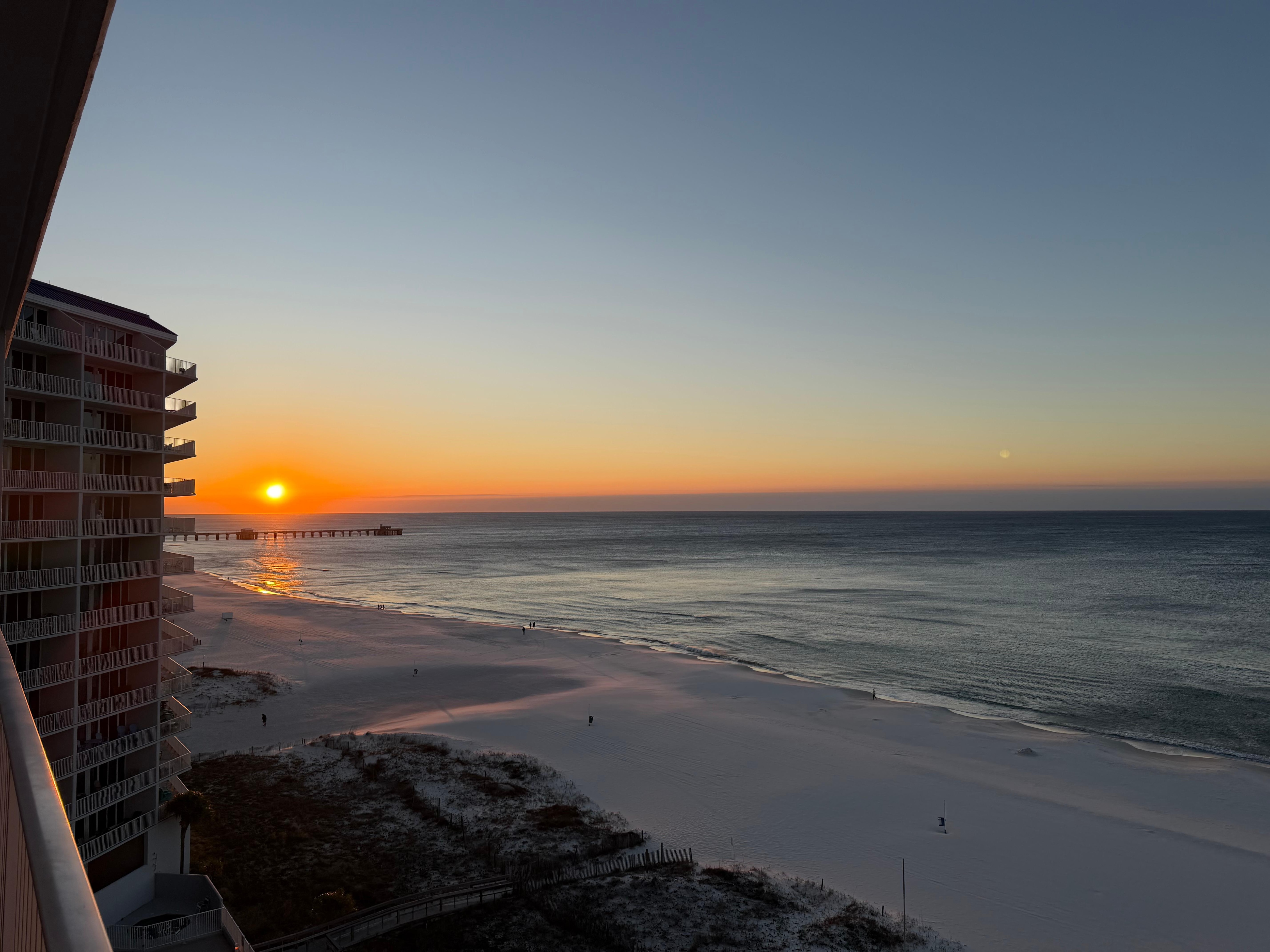 Sunrise from balcony