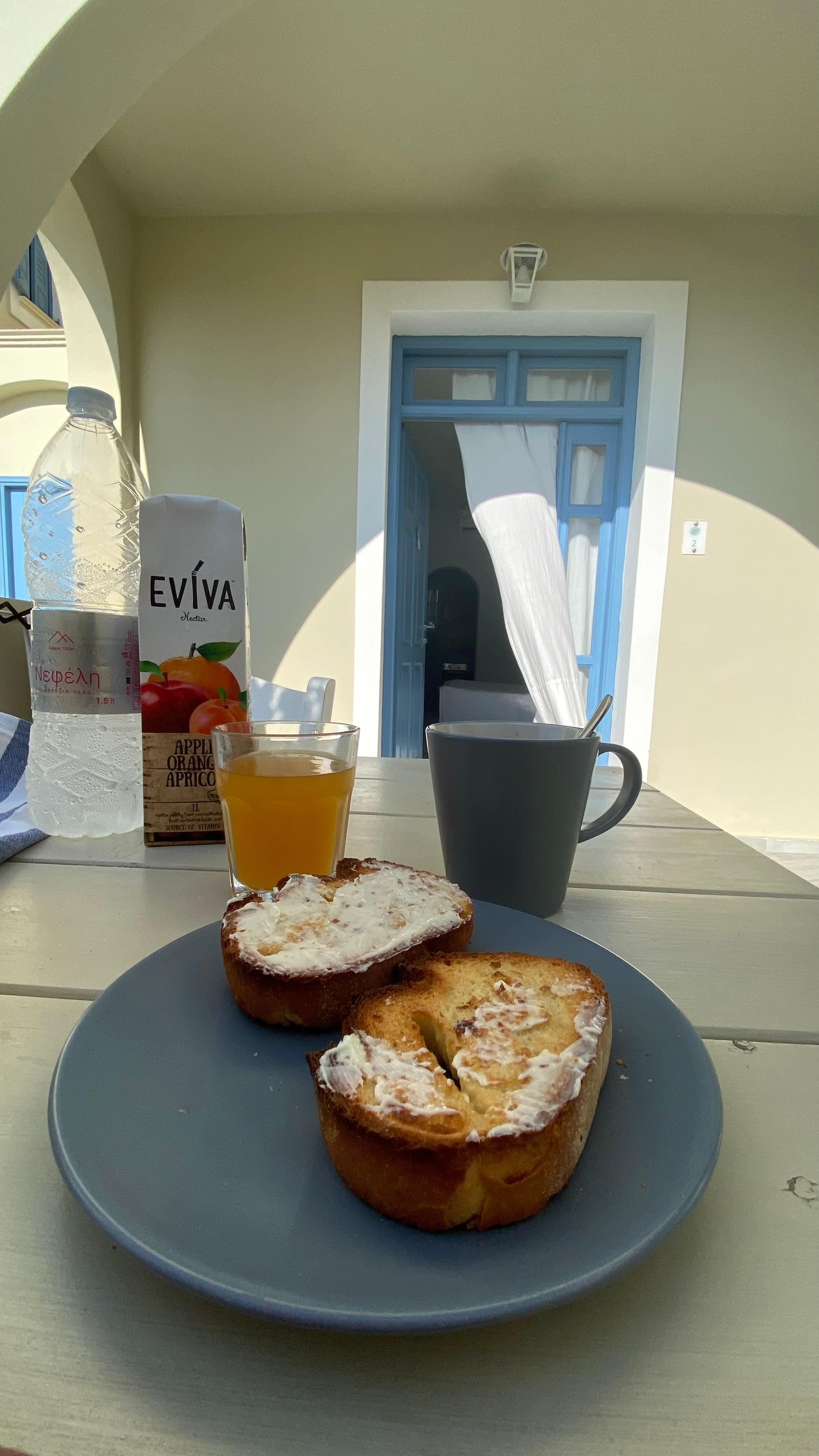 Desayuno en la terraza