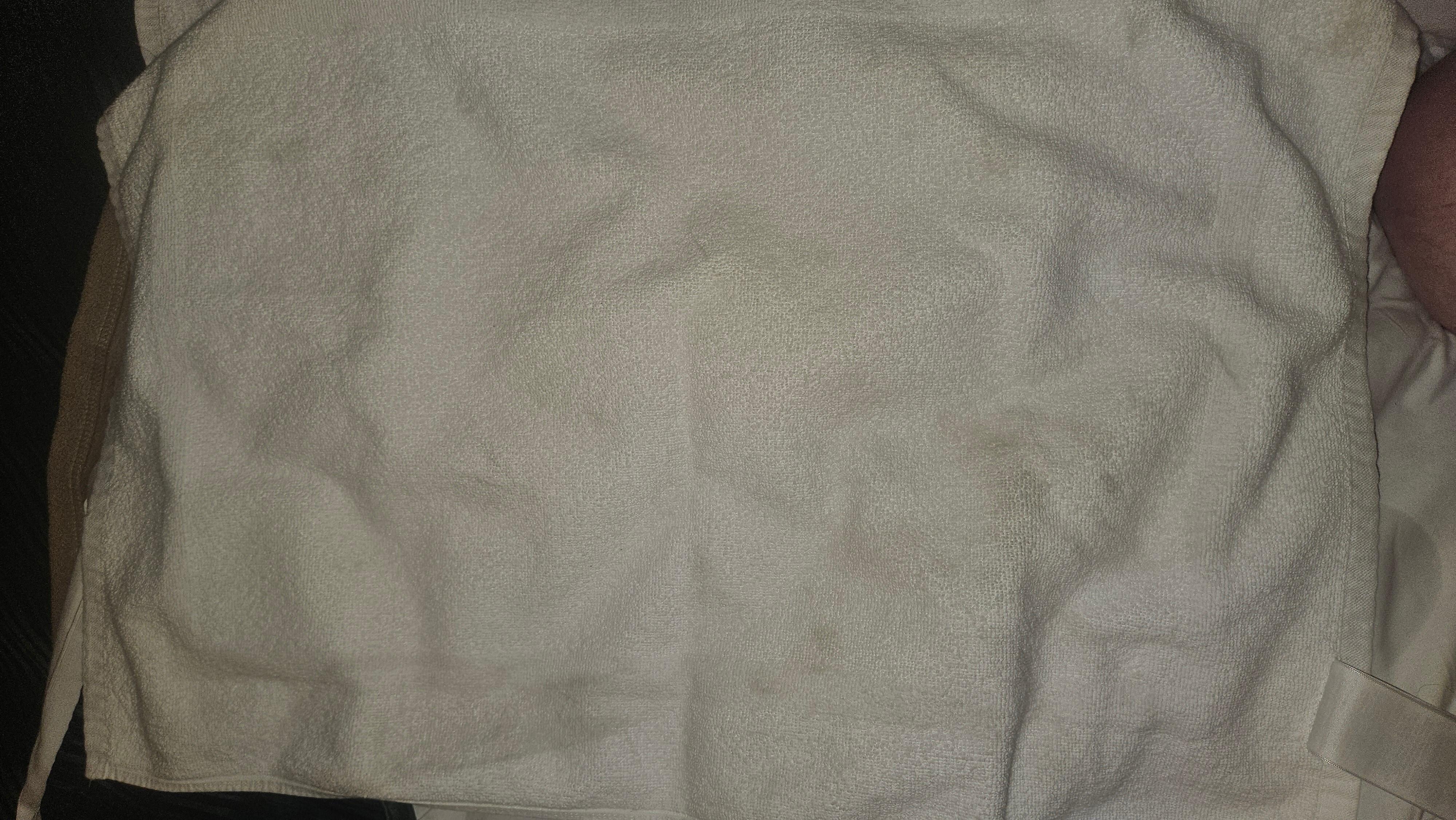 Dirty towel left for us to use