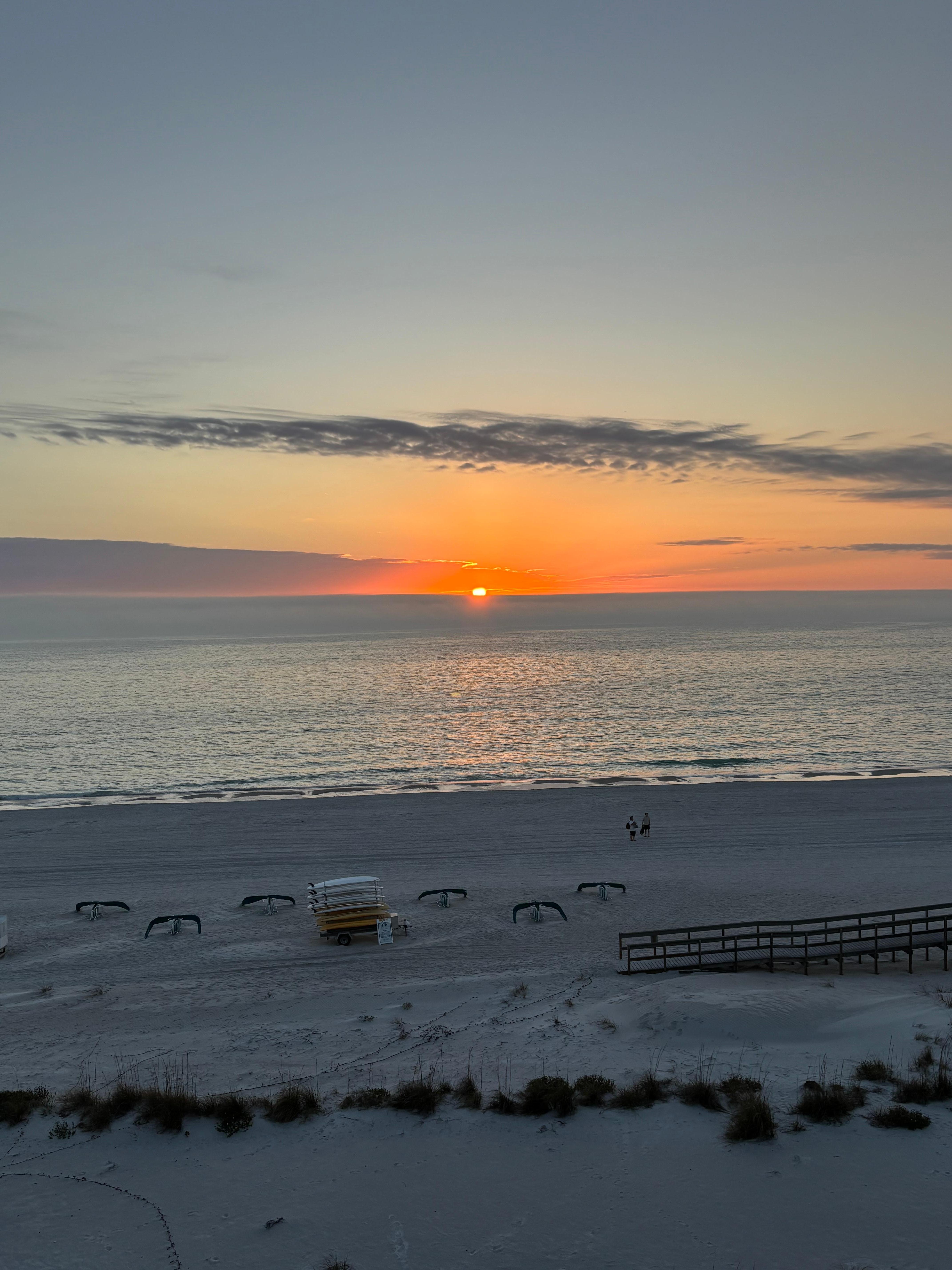 Sunset view from the balcony.