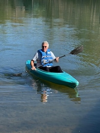 Kayaking on the lake