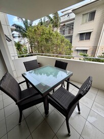 View from 1 bed apartment with broken chairs