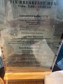 Breakfast if included is the top item
