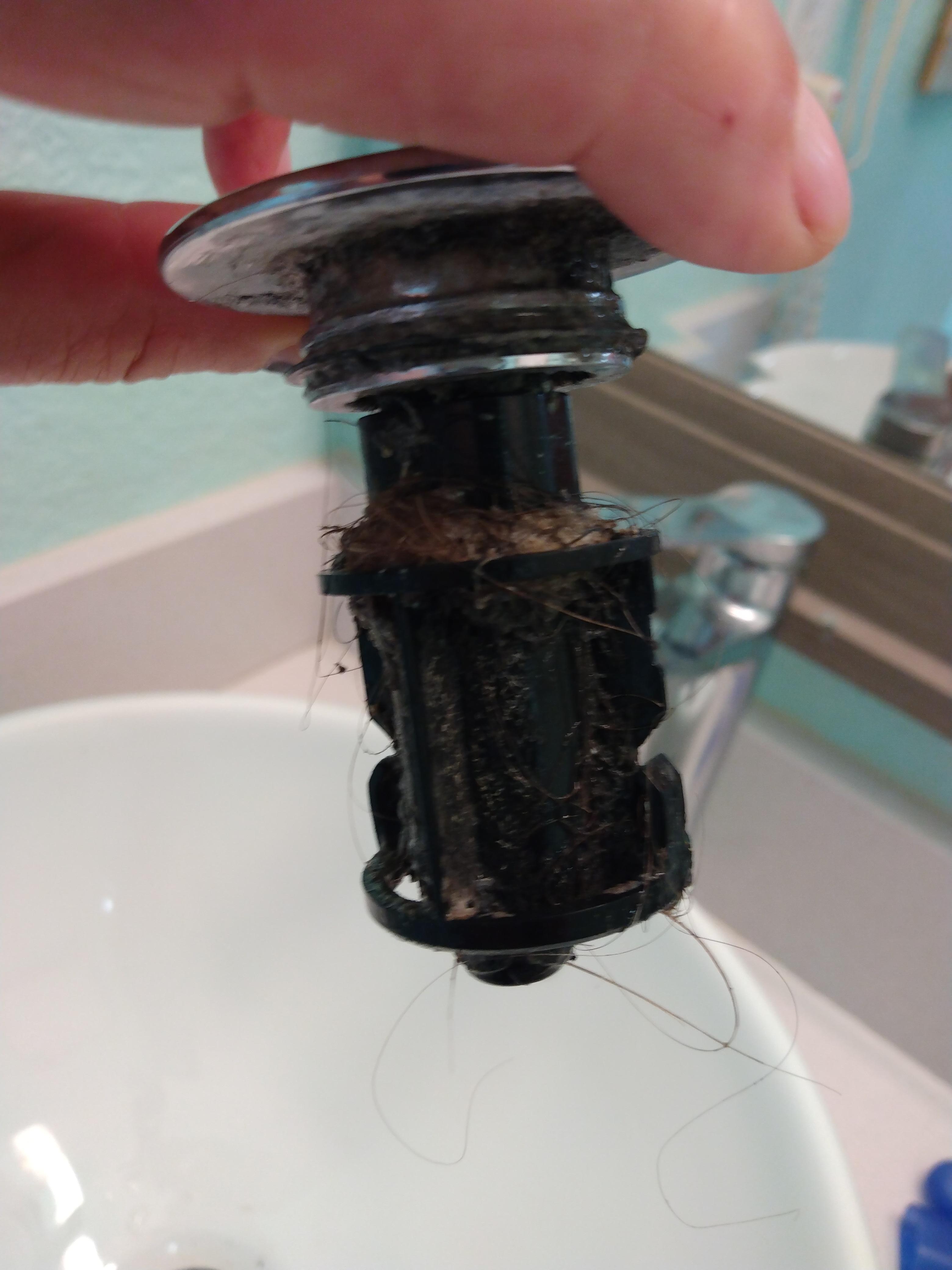 Sink would not drain...here is why