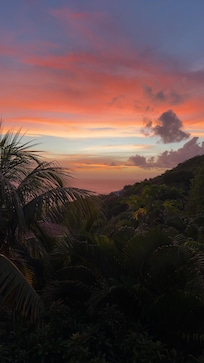 Beautiful sunset from the pool area.