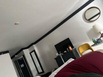 We hit a room with two beds pretty big beds even if you a big back