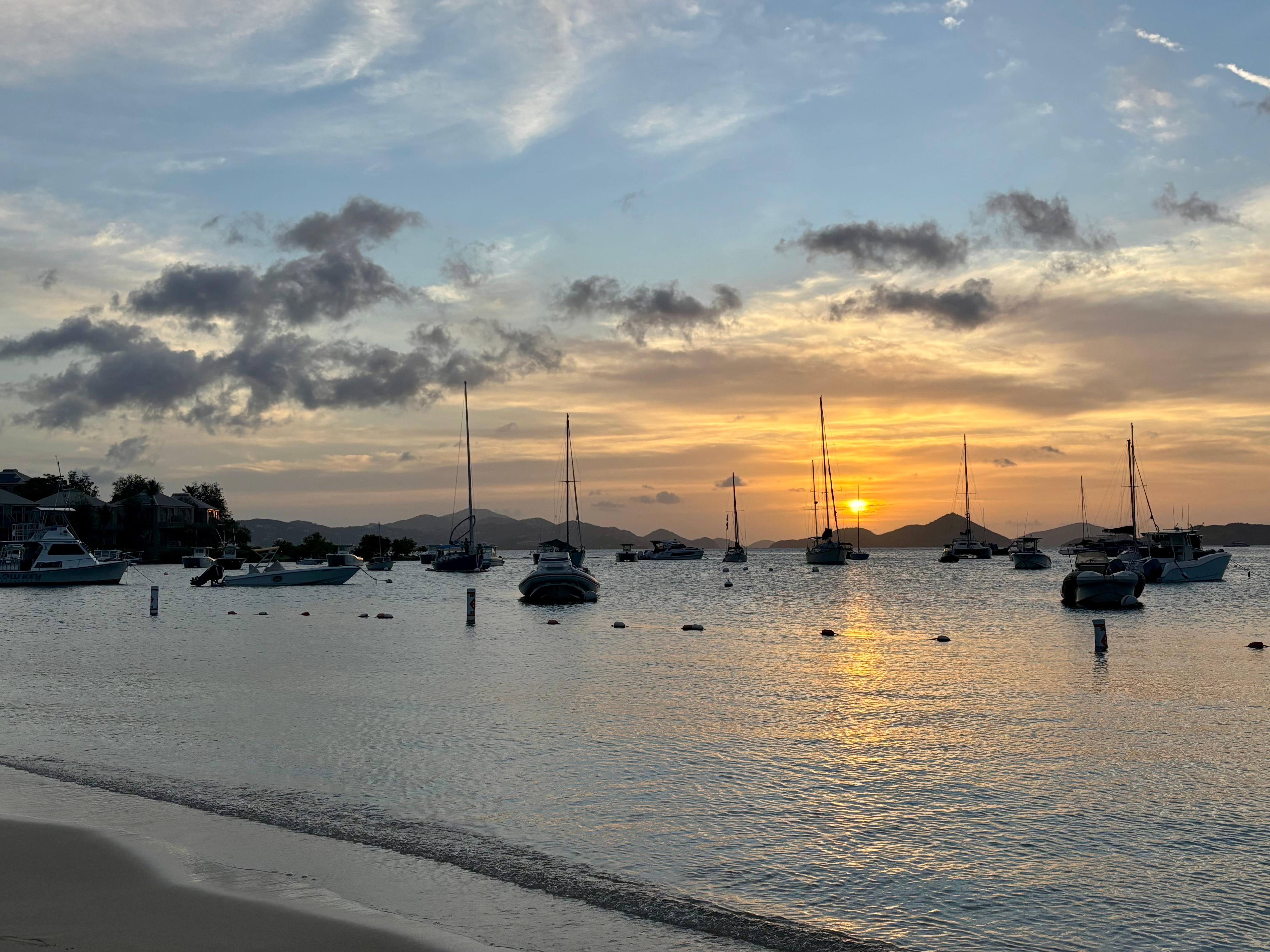Great sunset from
The beach across the street from
Condo 