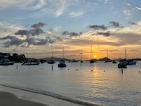 Great sunset from
The beach across the street from
Condo