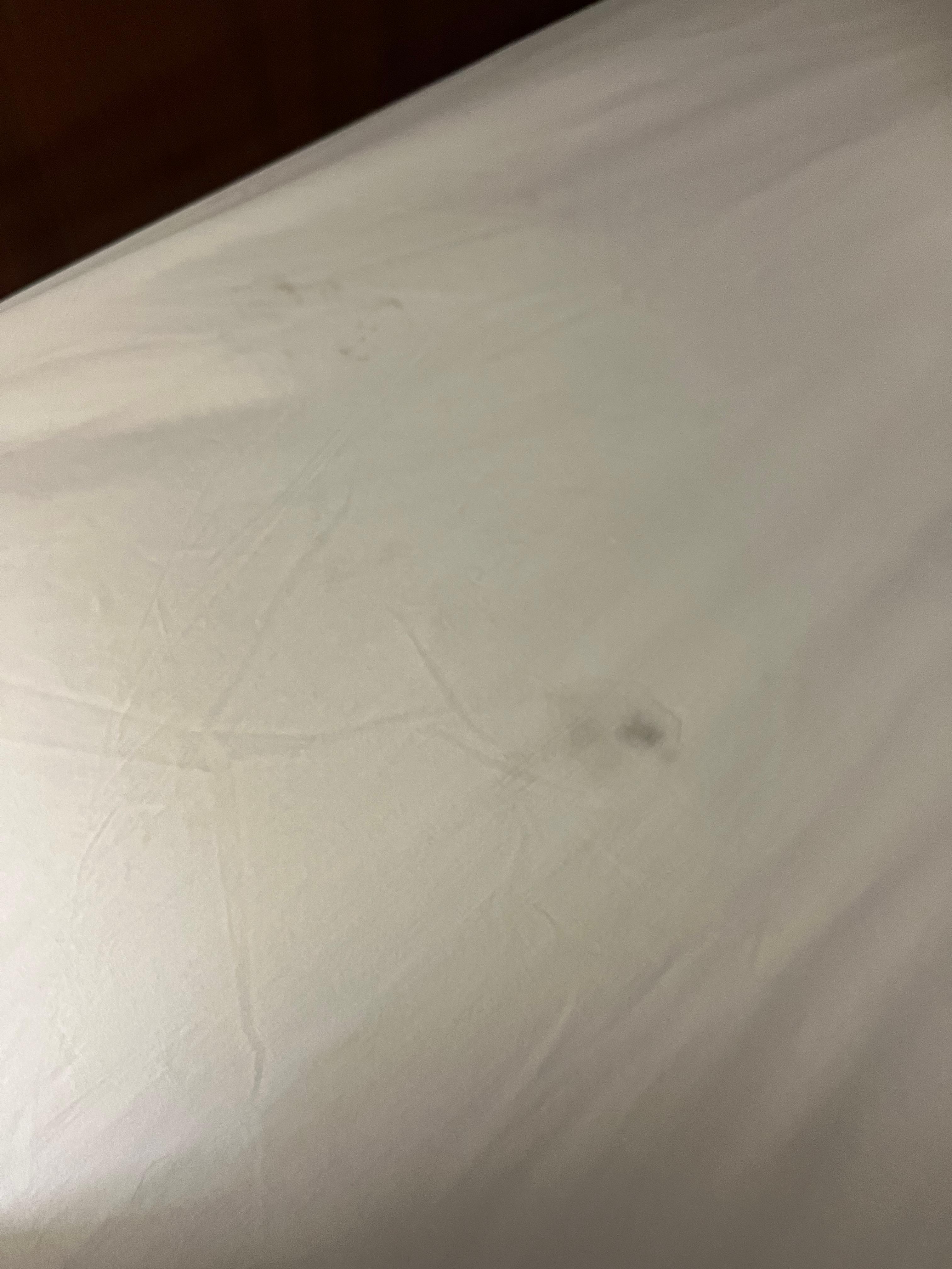 More bedsheet staining 