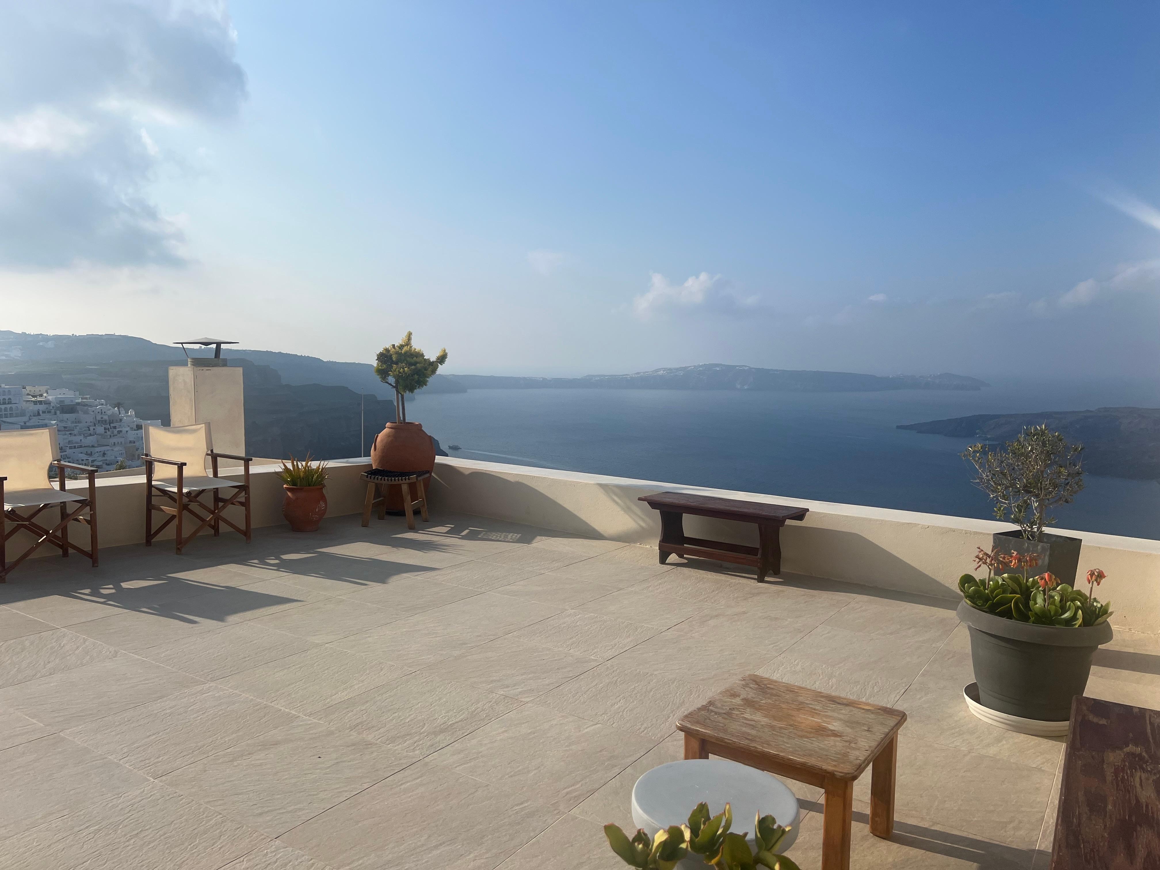 View from reception area