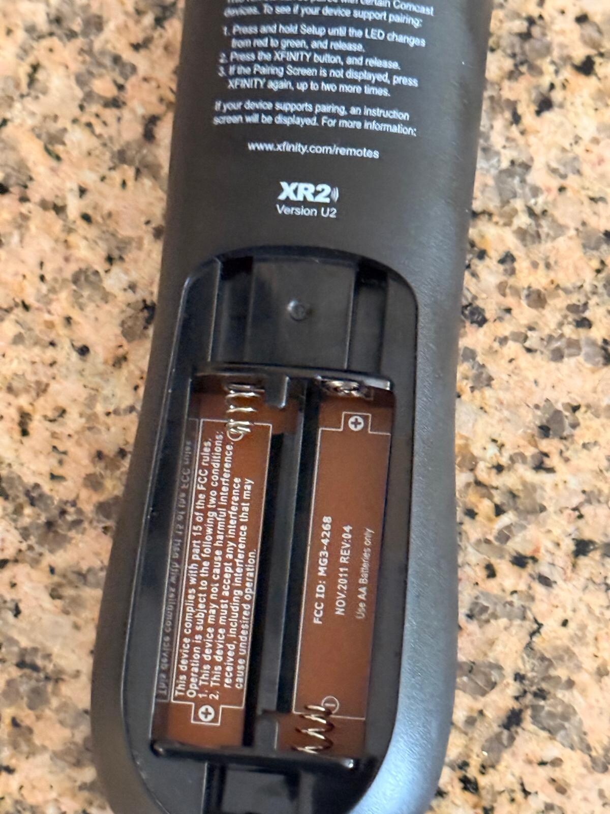 No batteries on the remote control