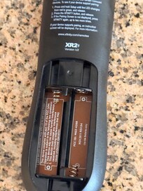No batteries on the remote control