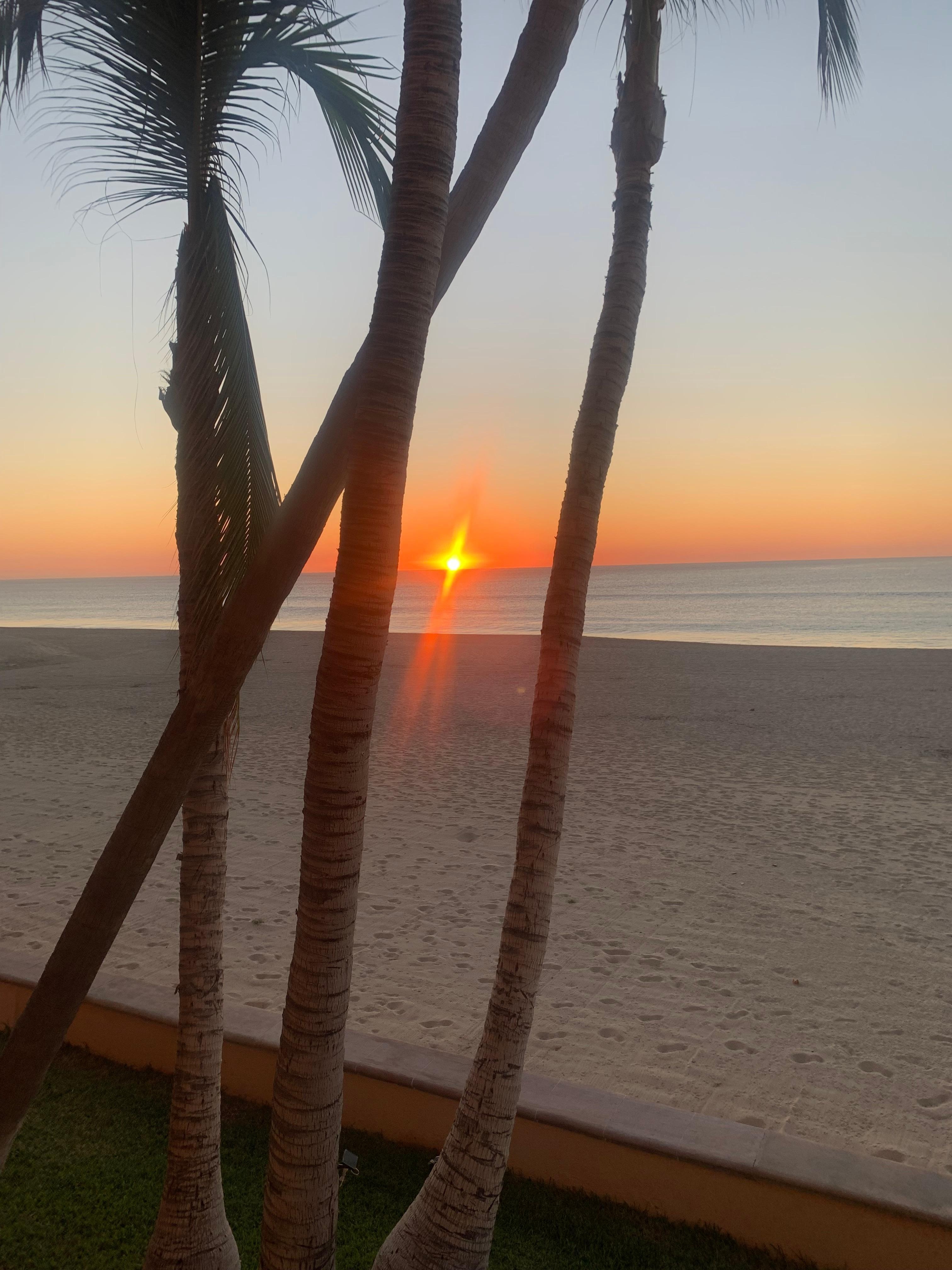 Sunrise from the balcony