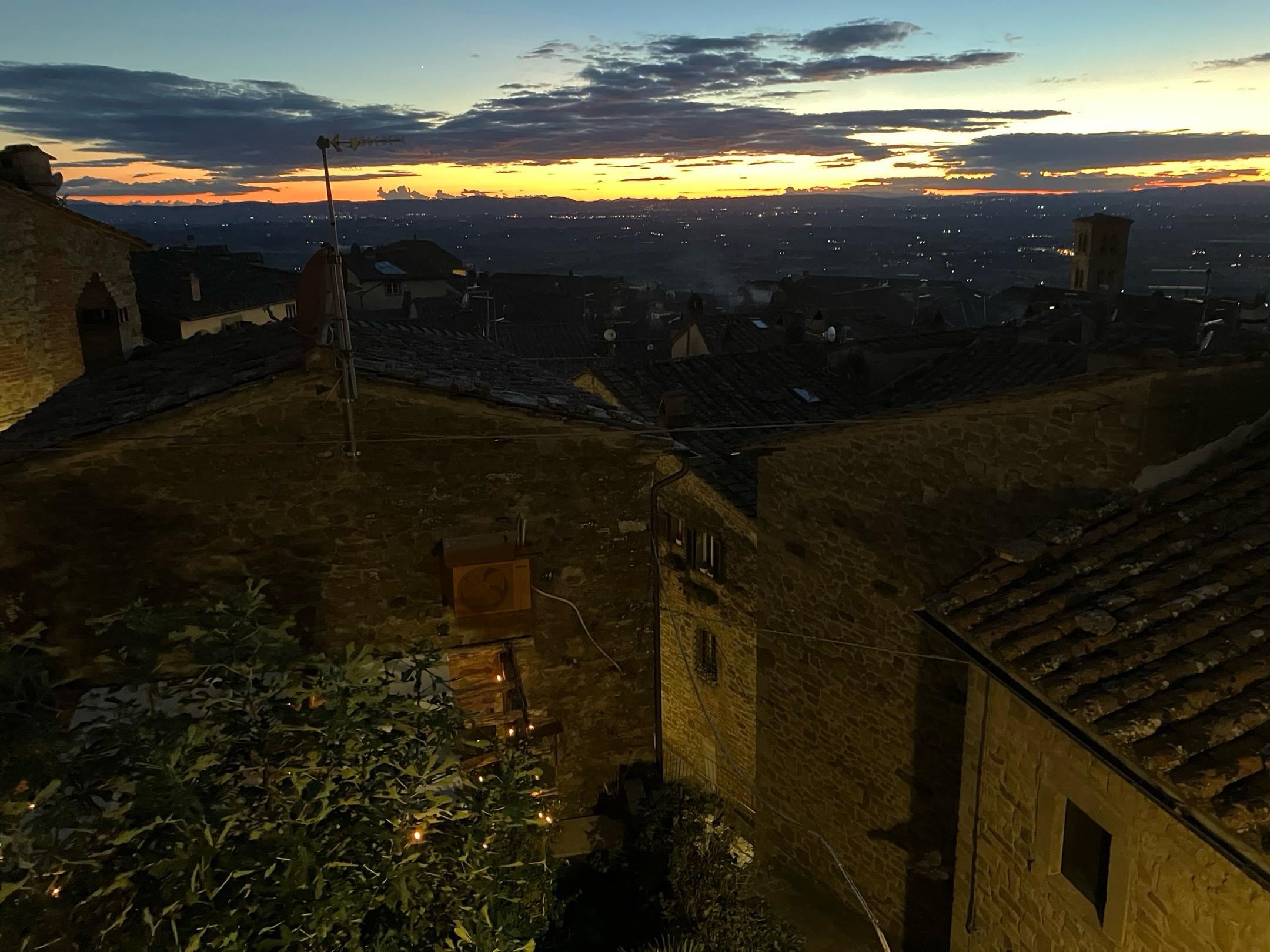 sunset from room