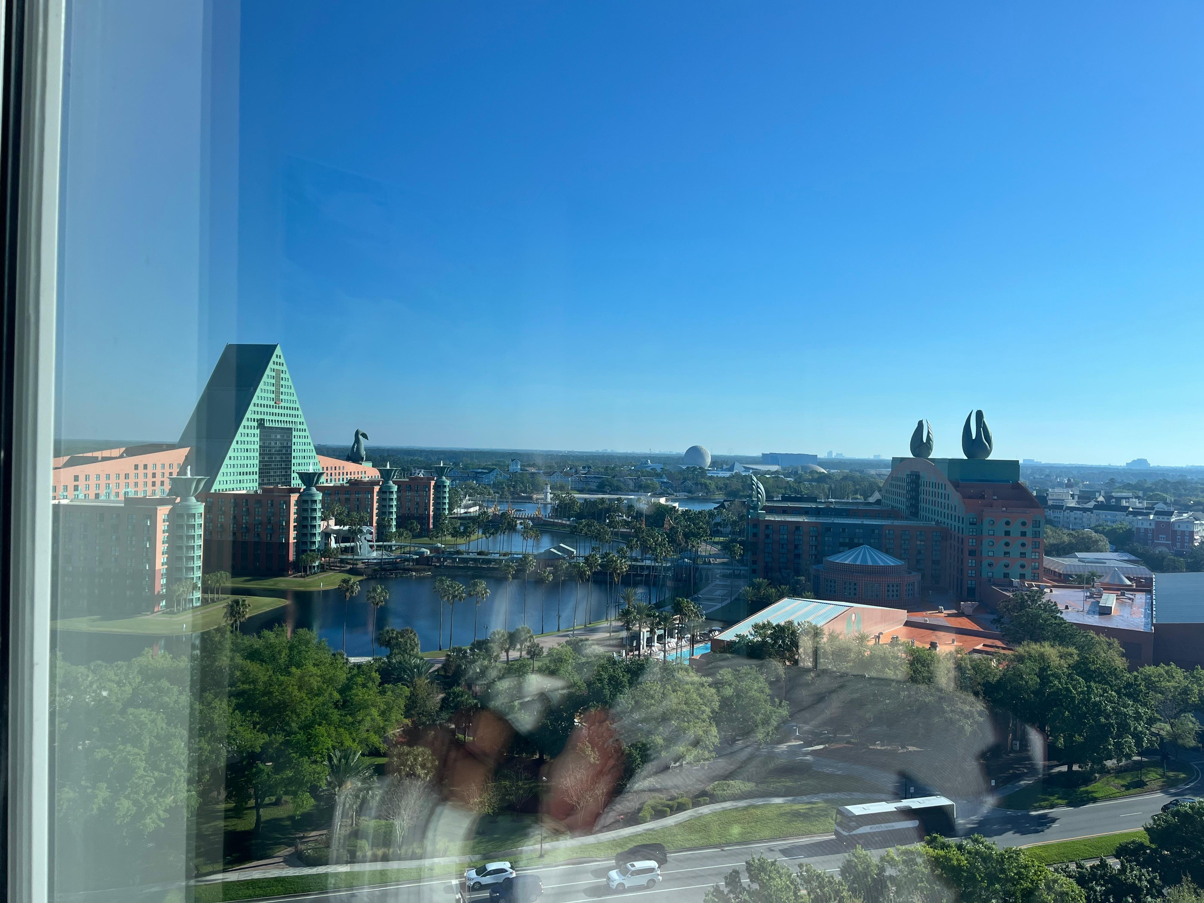 The Swan and Dolphin hotels just across the street where we could also use their amenities 