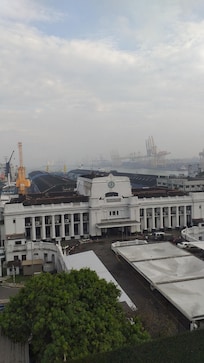 Harbour view from 4th floor buffet dining room