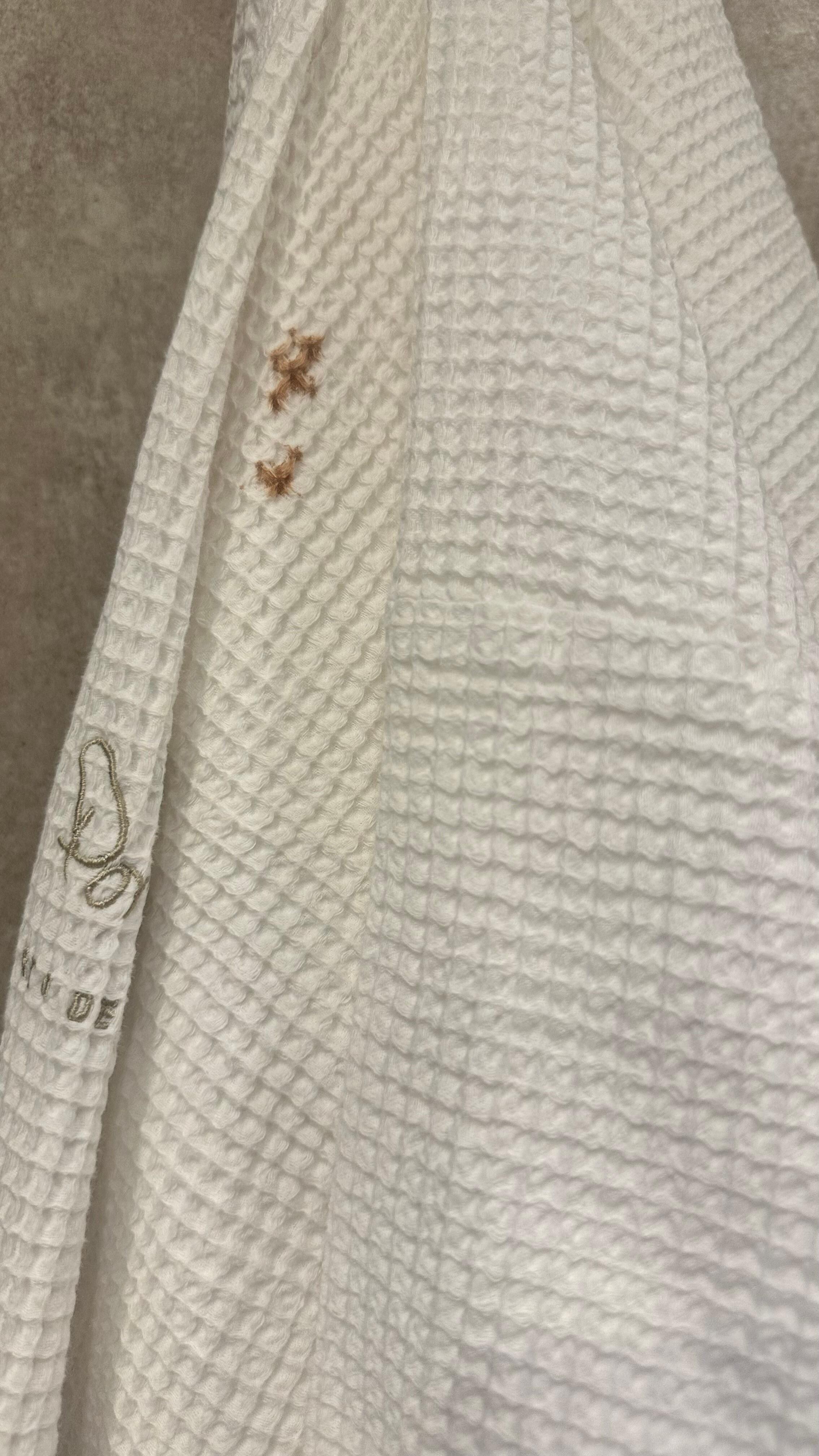 Stain on bathrobe