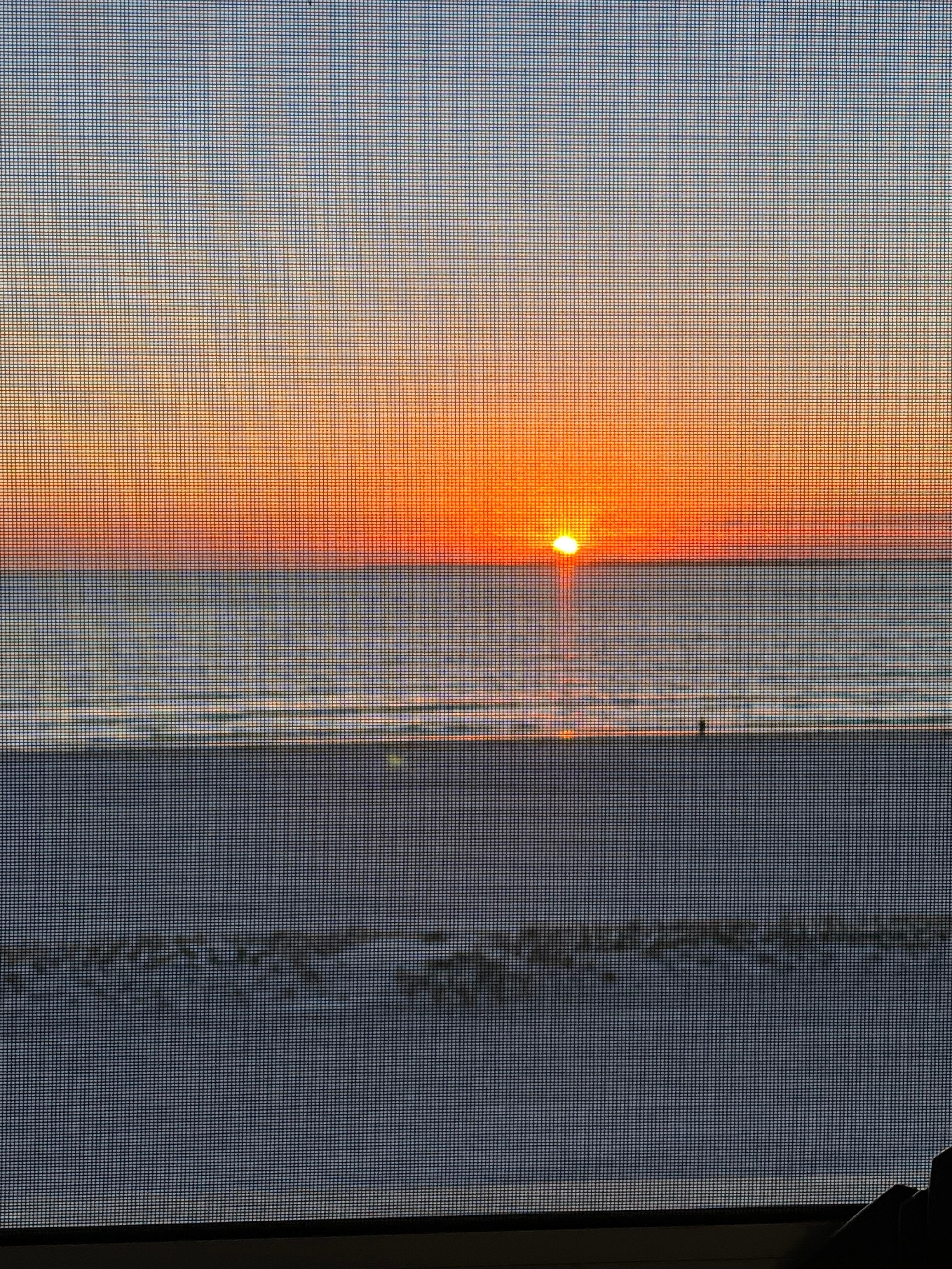 Sunset from screen porch