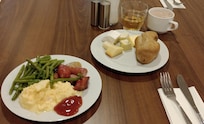First course of buffet breakfast