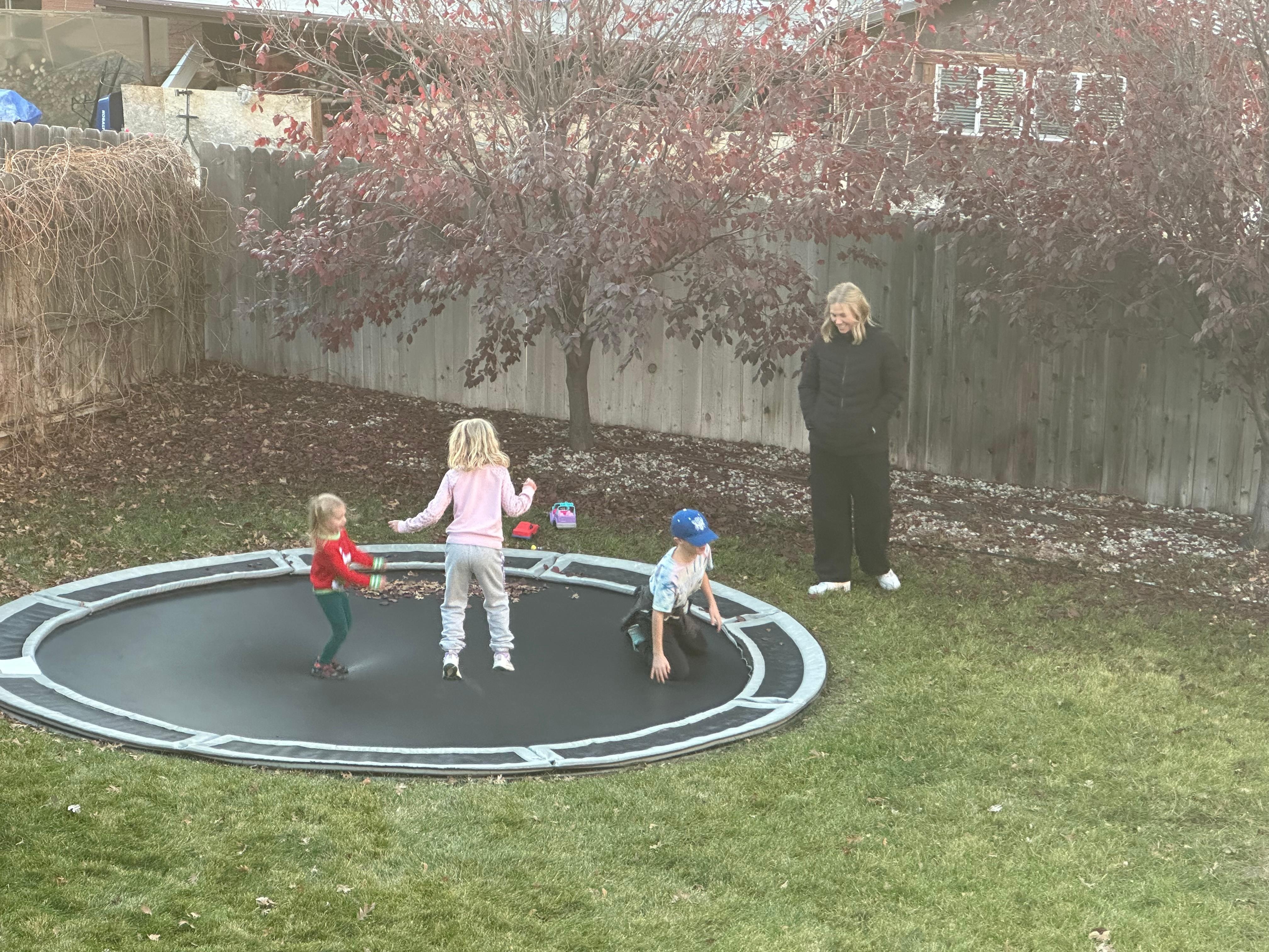 In ground trampoline
