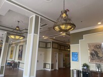 Lobby original chandeliers