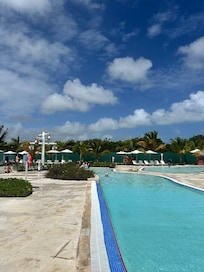 This area is behind the main water park