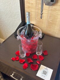 Got an early check in to set up a romantic getaway