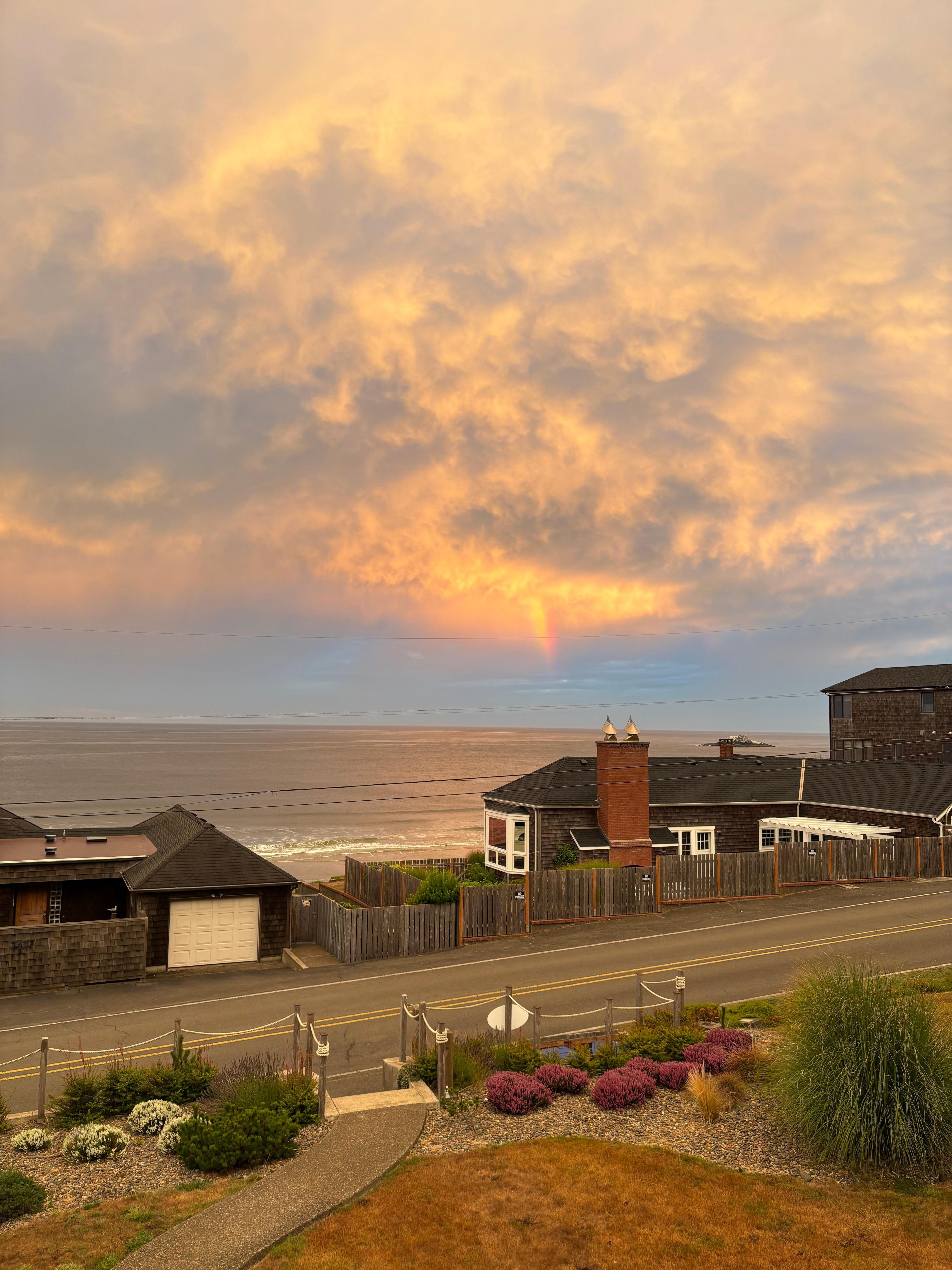 Rainbow Beyond Front Yard