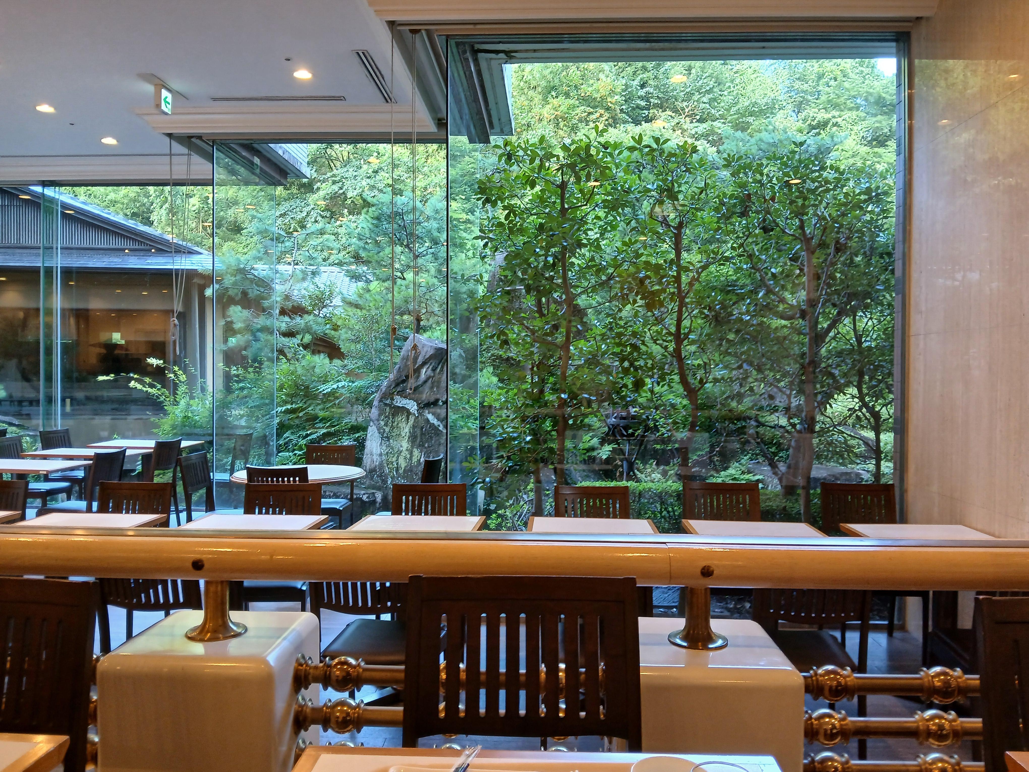 Beautiful Japanese Garden,Beautiful view from Breakfast Room,Airplane in Lobby and nicely unique feature