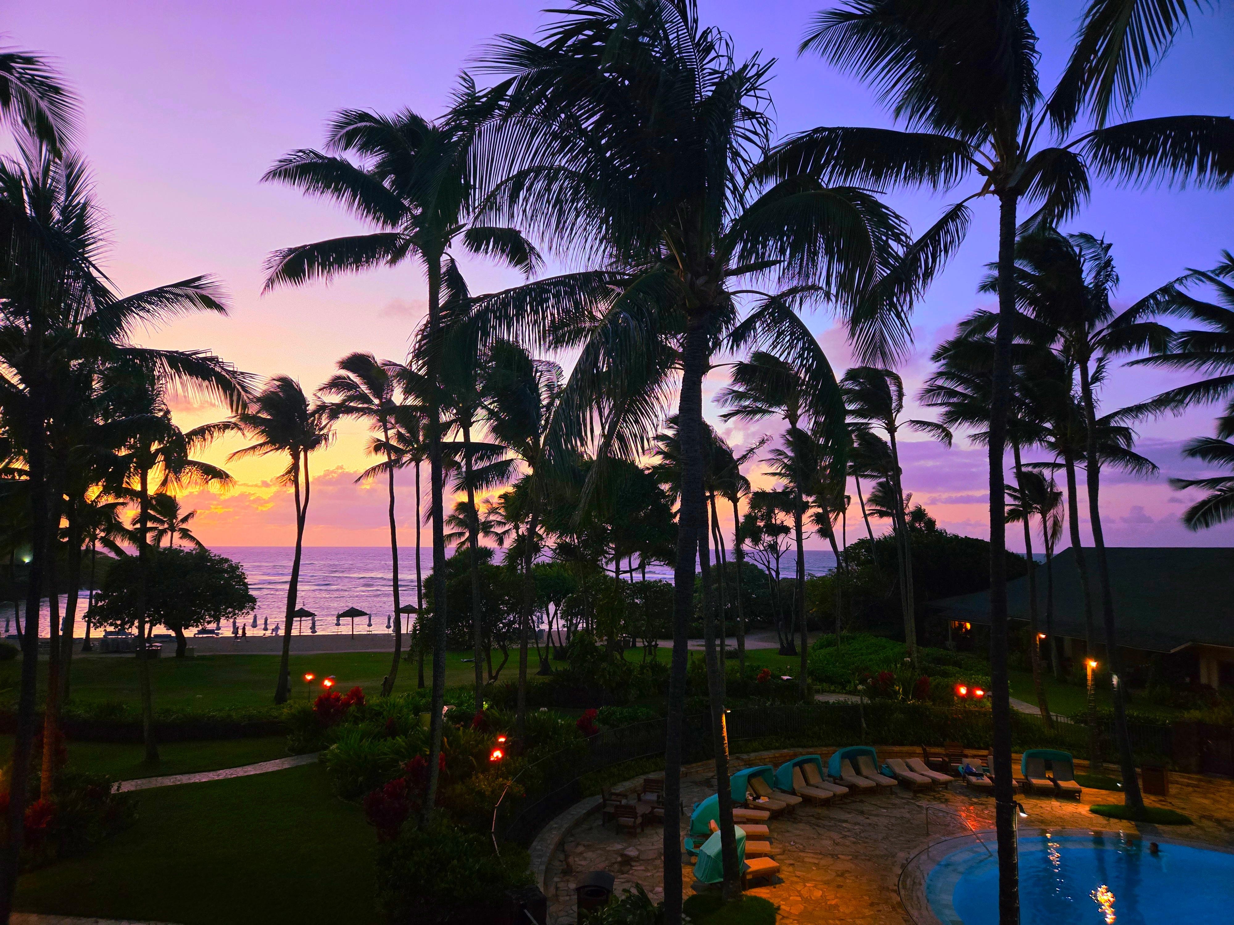Night view from our room.